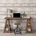 Noordwand Noordwand Behang Homestyle Wood gebroken wit en grijs