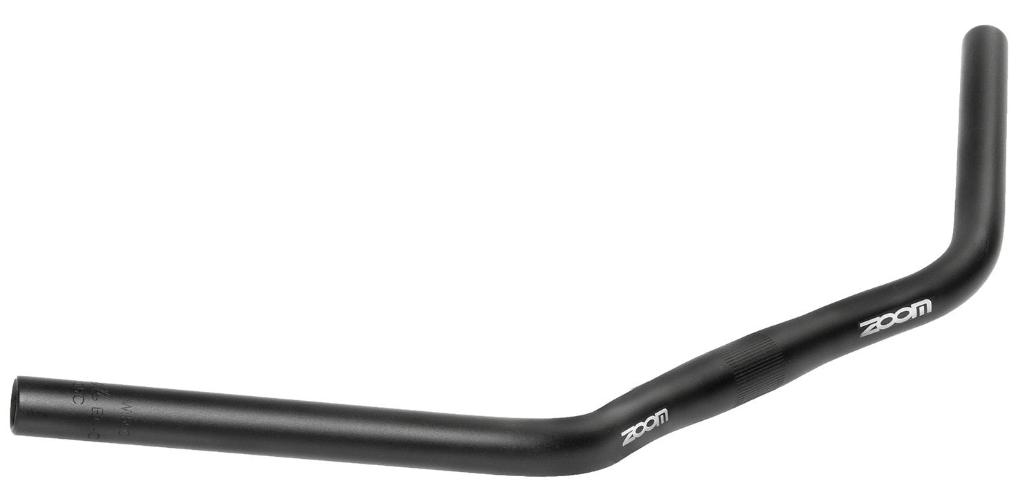 Zoom m-wave city trekking stuurbocht 640mm ø31.8 tour aluminium mat zwart