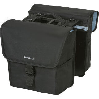 Basil Tas go mik dubbel zwart | 32l