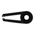 Kettingscherm KS 42 44T Zwart 53X22CM