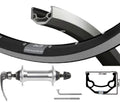 Kgs Voorwiel 28 inch (622) zac19 zwart zilver uitvalnaaf