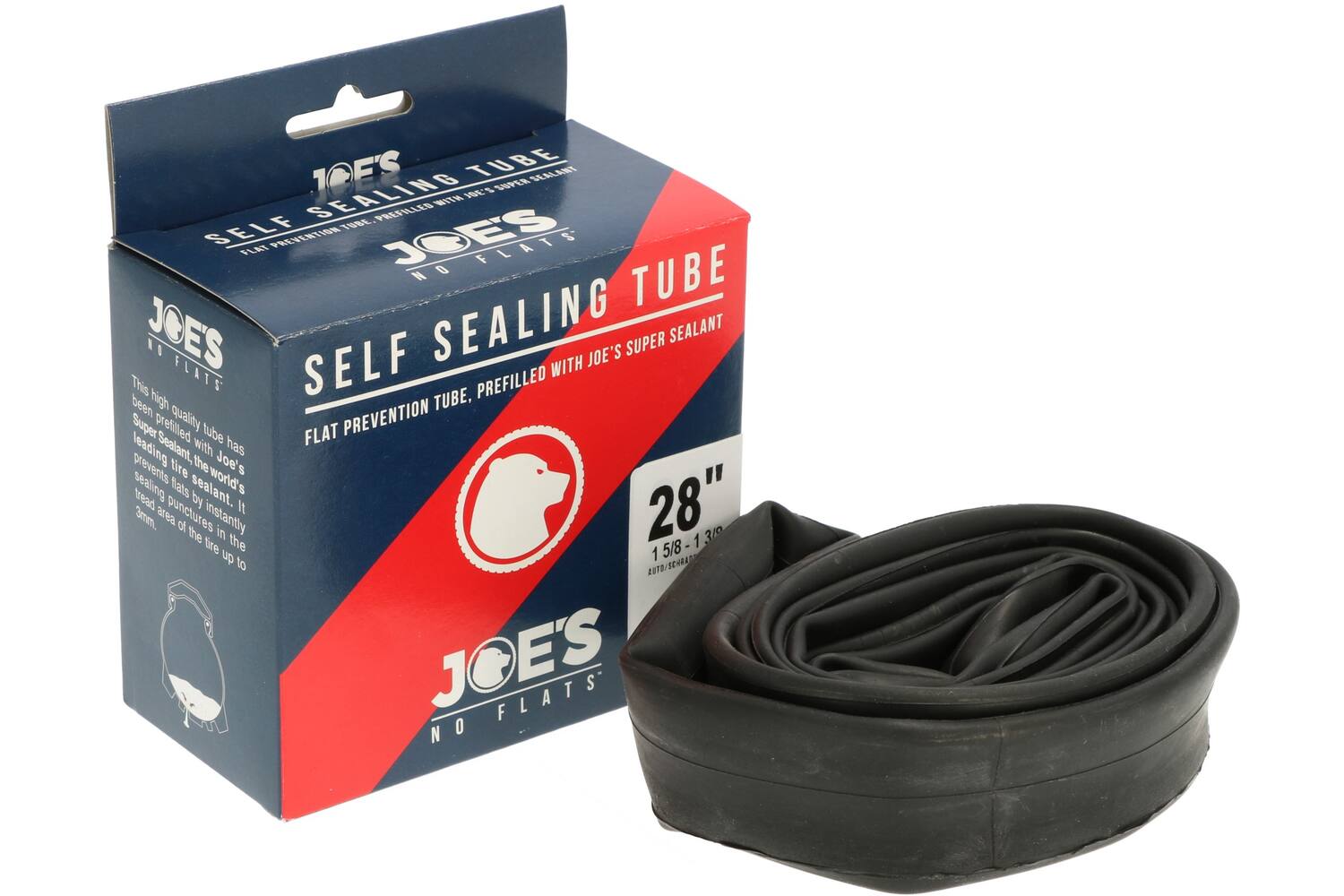 Joes joe's no flats - binnenband self sealing tube av 28x1 5 8-1 3 8 (mtb)