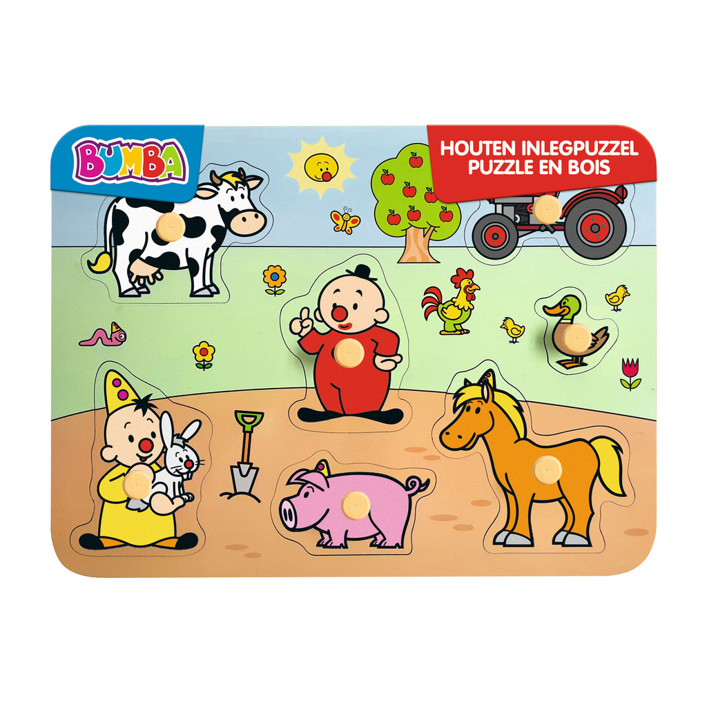 Bumba houten puzzel boerderij 7 stukjes
