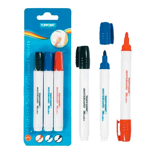 Toppoint whiteboard marker 3stuks