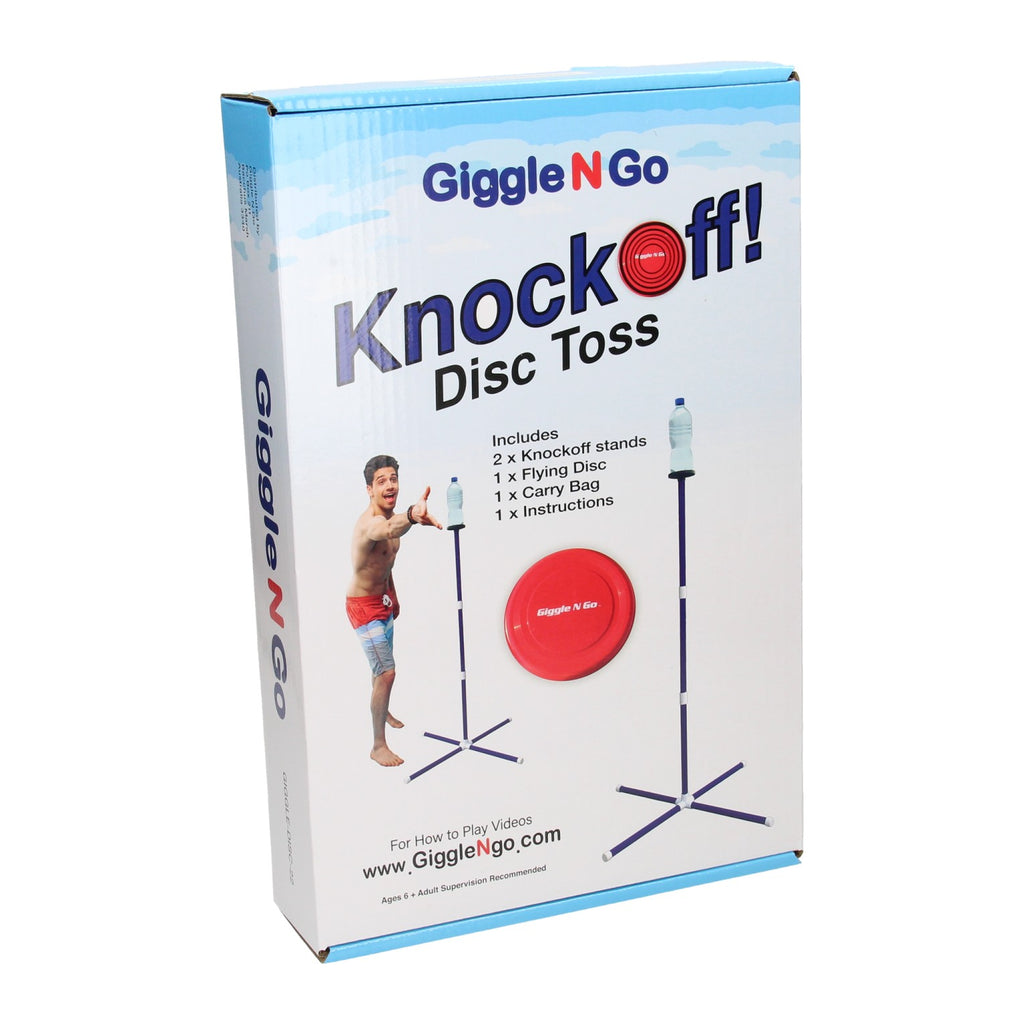 Giggle n go knock off frisbee spel 129 cm | 10 stuks