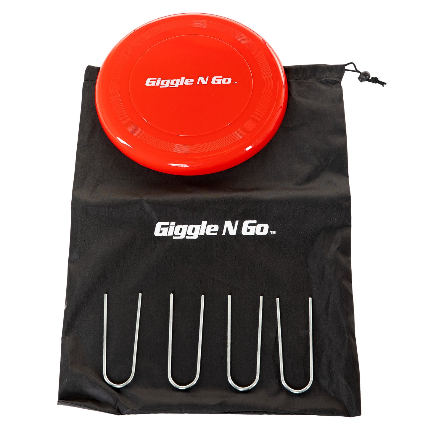 Giggle n go knock off frisbee spel 129 cm | 10 stuks