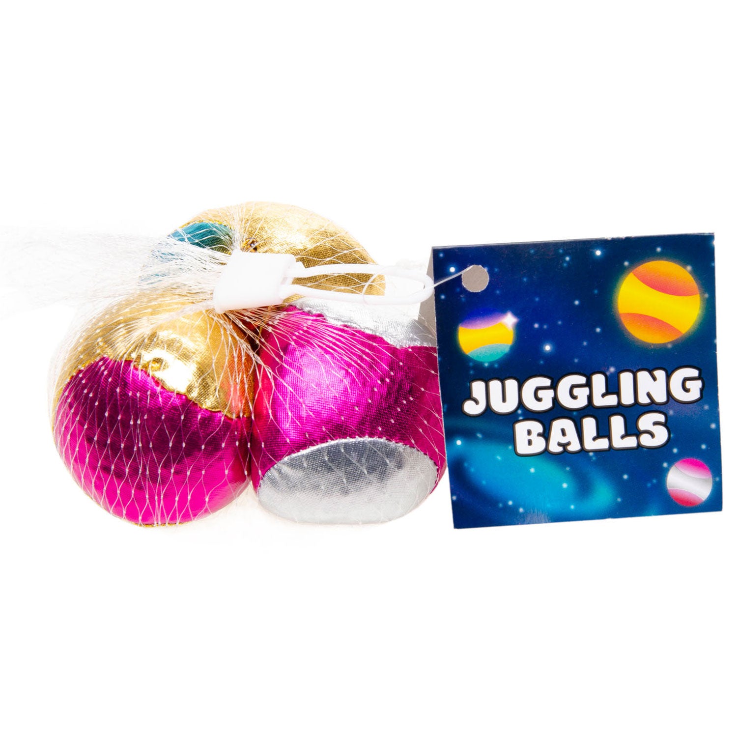 jongleerballen metallic, 3st.