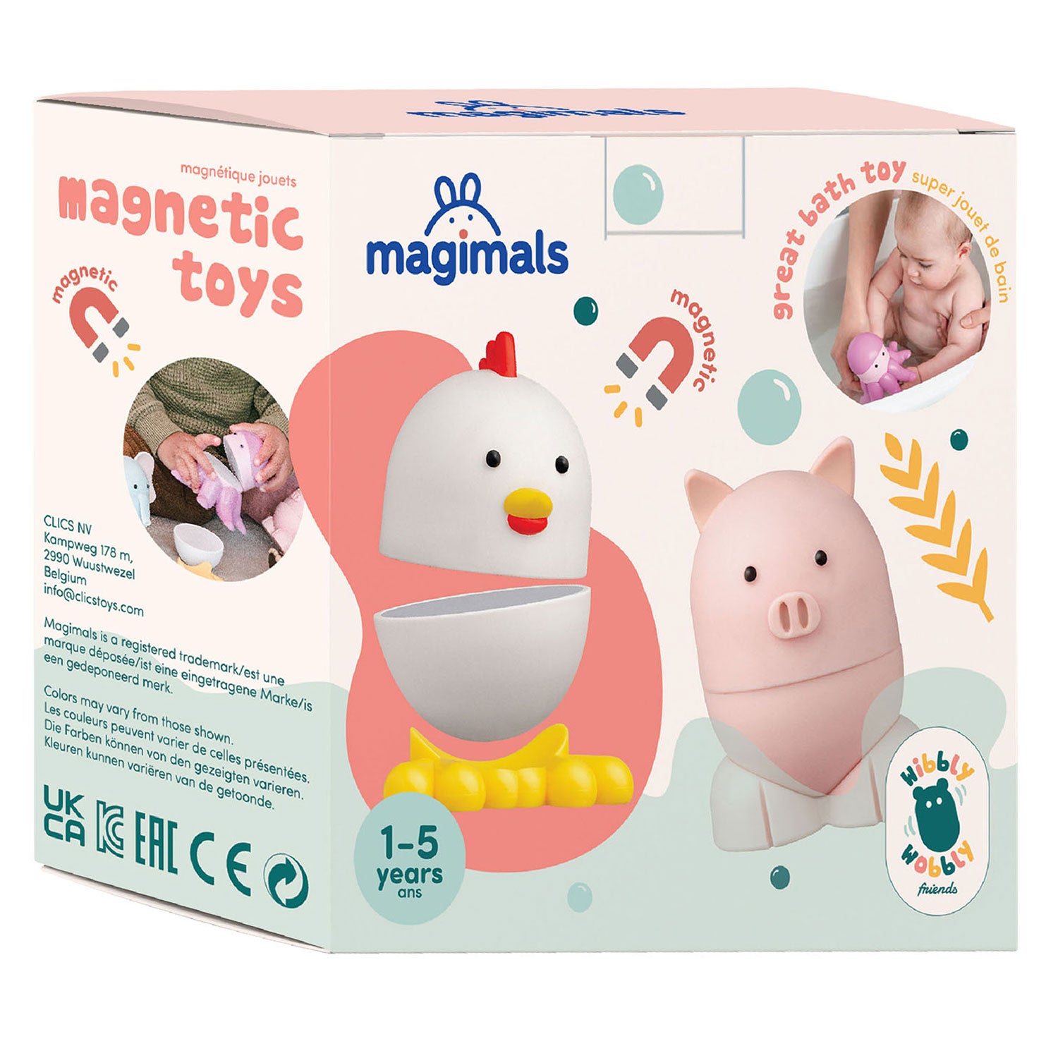 clics magimals wilby wobly farm magnetisch speelgoed