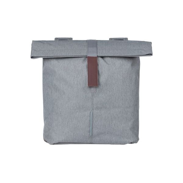 BASIL Tas city dubbel grijs | 28-32l