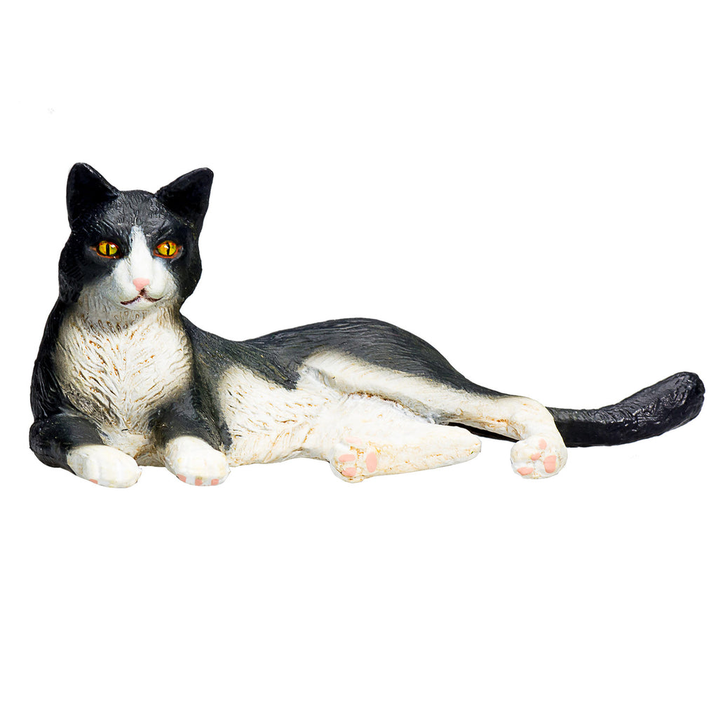 Mojo farmland liggende kat zwart wit - 387367