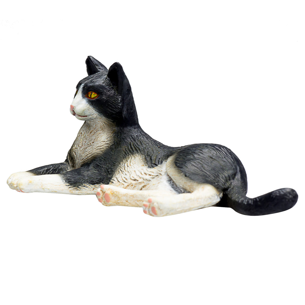 Mojo farmland liggende kat zwart wit - 387367