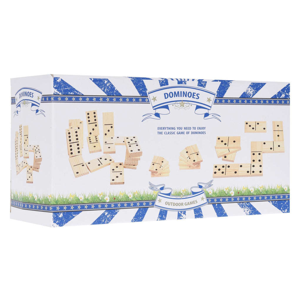 Outdoor games dominoes hout 28-delig