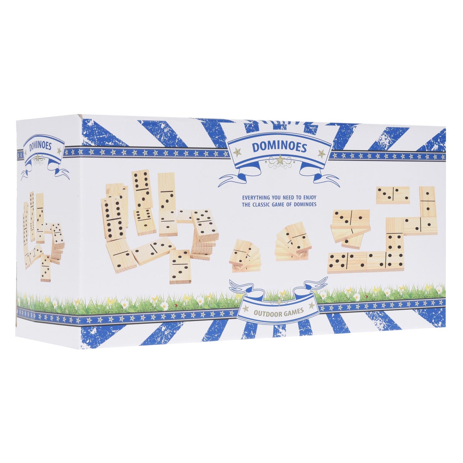 Outdoor games dominoes hout 28-delig