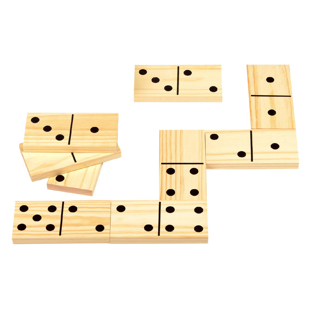 Outdoor games dominoes hout 28-delig