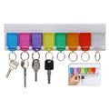 Sleutelrek met sleutelhangers, 8st.
