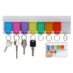Sleutelrek met sleutelhangers, 8st.