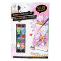 Aquarelverfset met papier