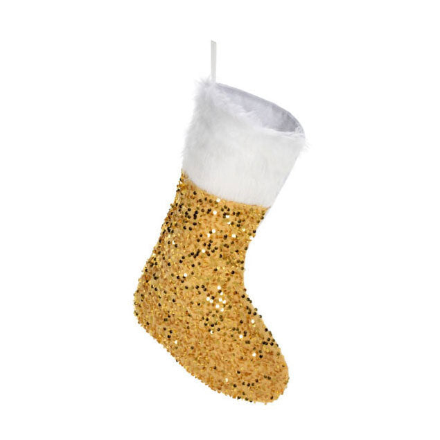 Kerstsok met pailletten
