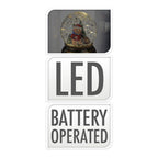 Schudbol kerst met led xl