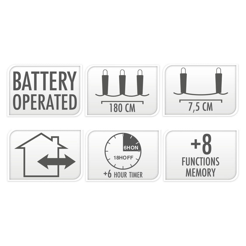 Home styling batterijverlichtng 24l warm wit 2mtr