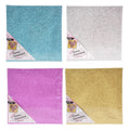 Canvas glitter 15x15cm, set van 12