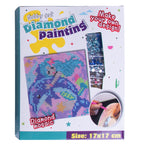 Diamond painting set eenhoorn 17x17cm