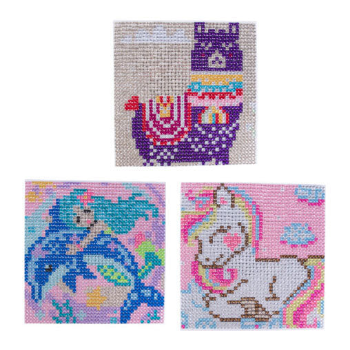 Diamond painting set eenhoorn 17x17cm