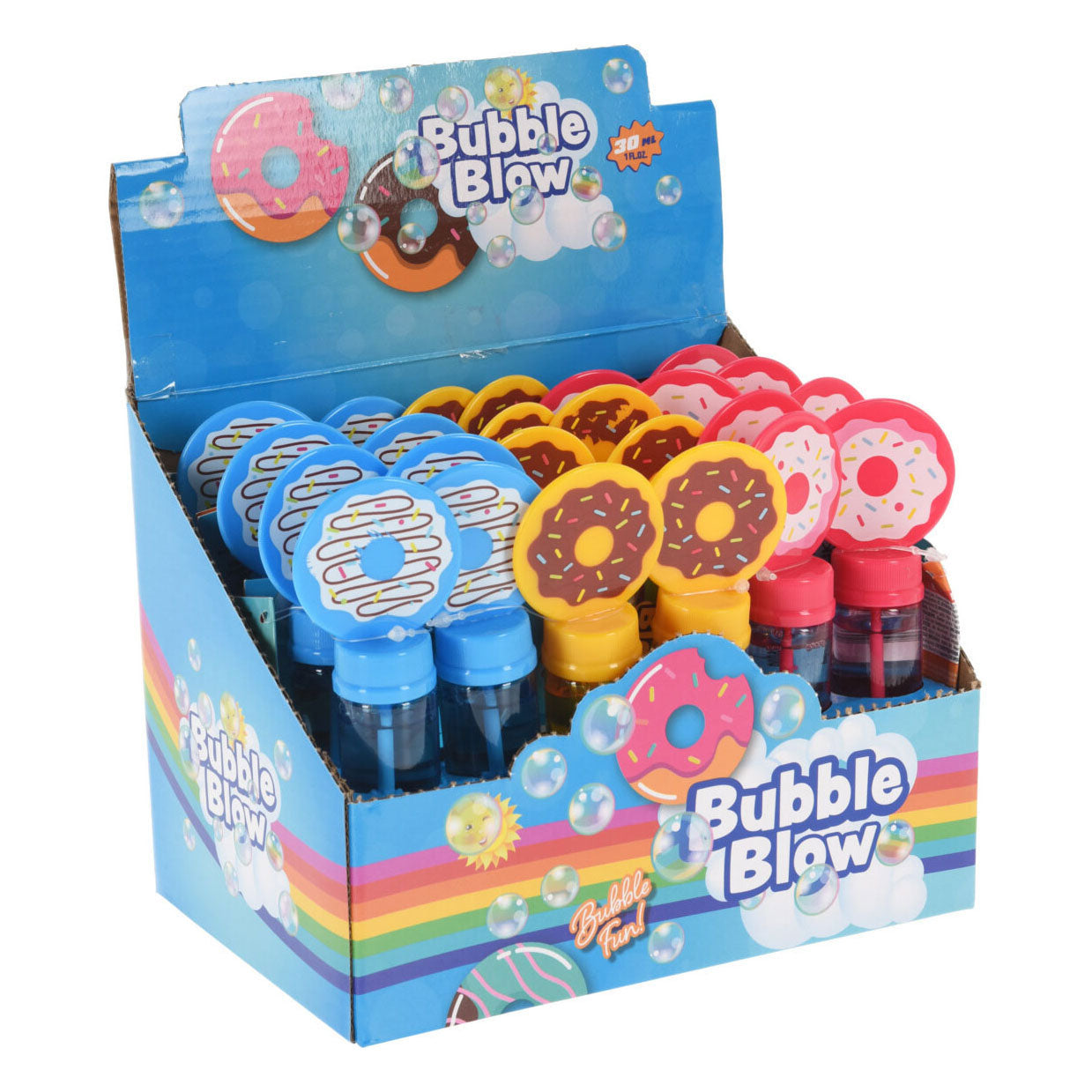 Bellenblaas donut 30ml, 24st.