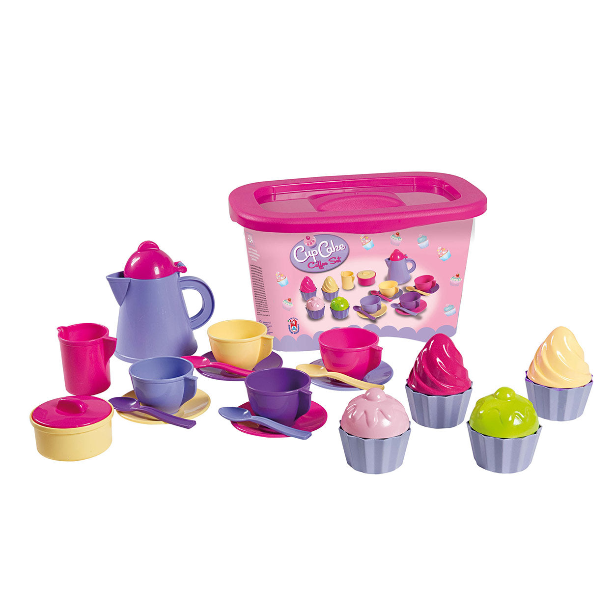 Simba koffie cupcake's set in opbergbox