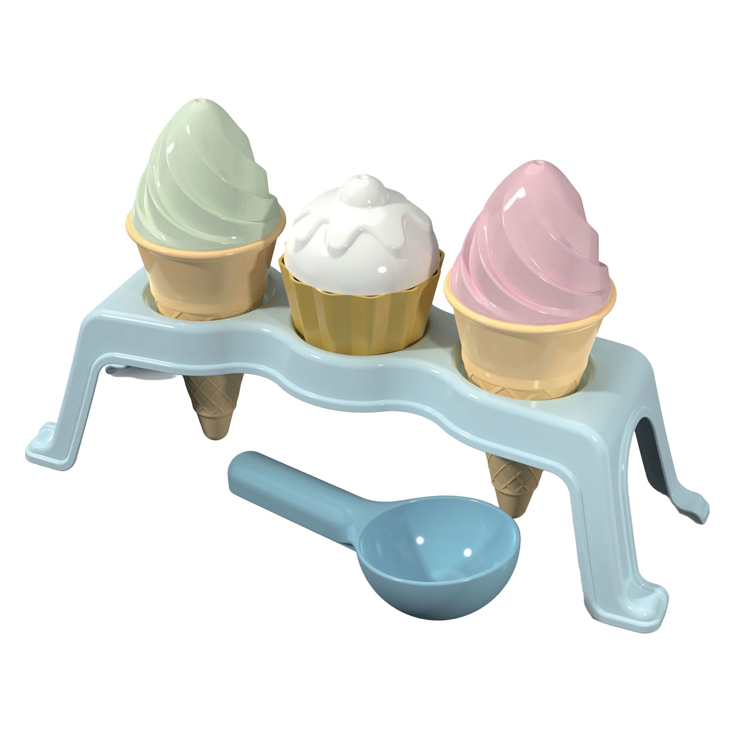 Androni cupcake en ijs strandset