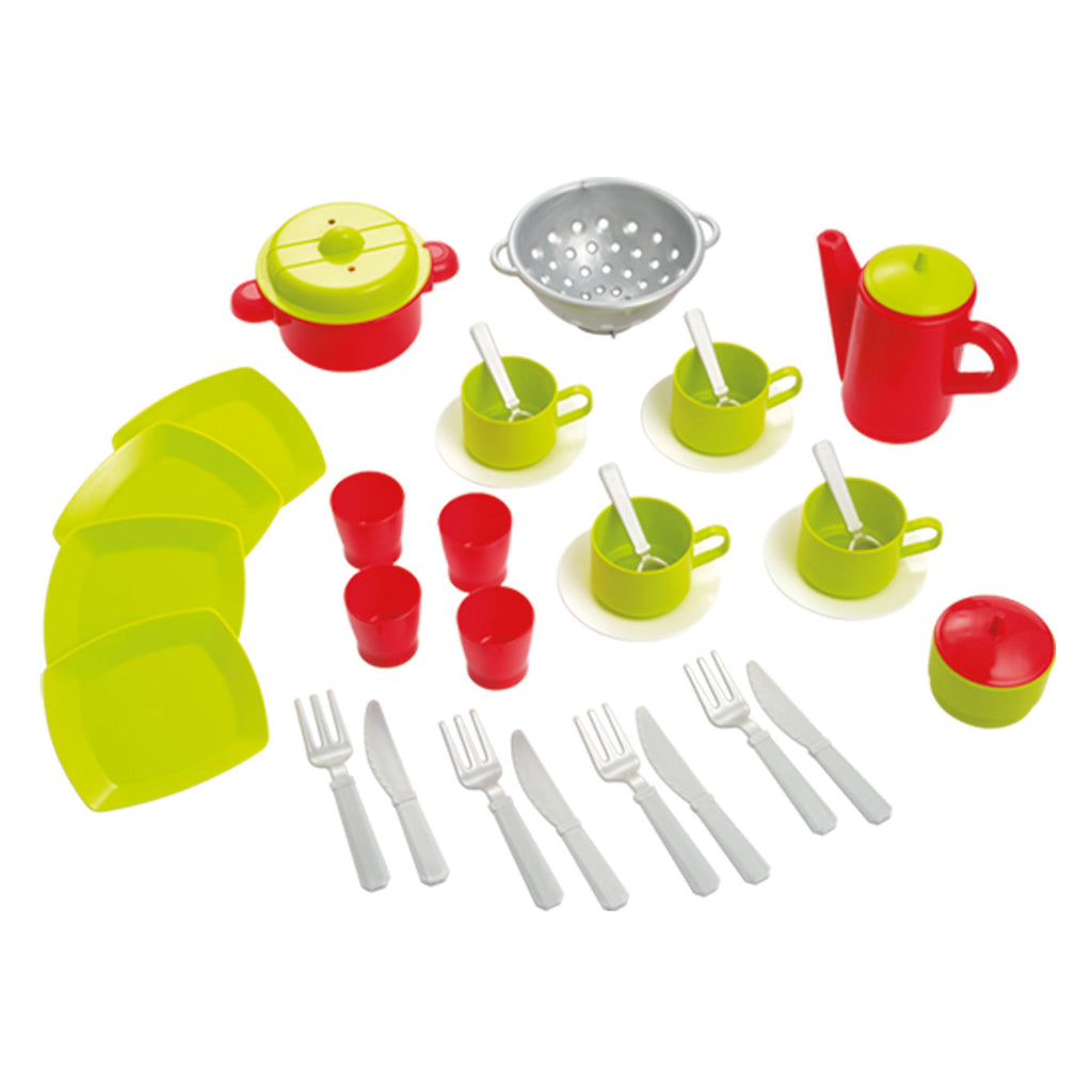 Écoiffier ecoiffier 100% chef servies set in tas