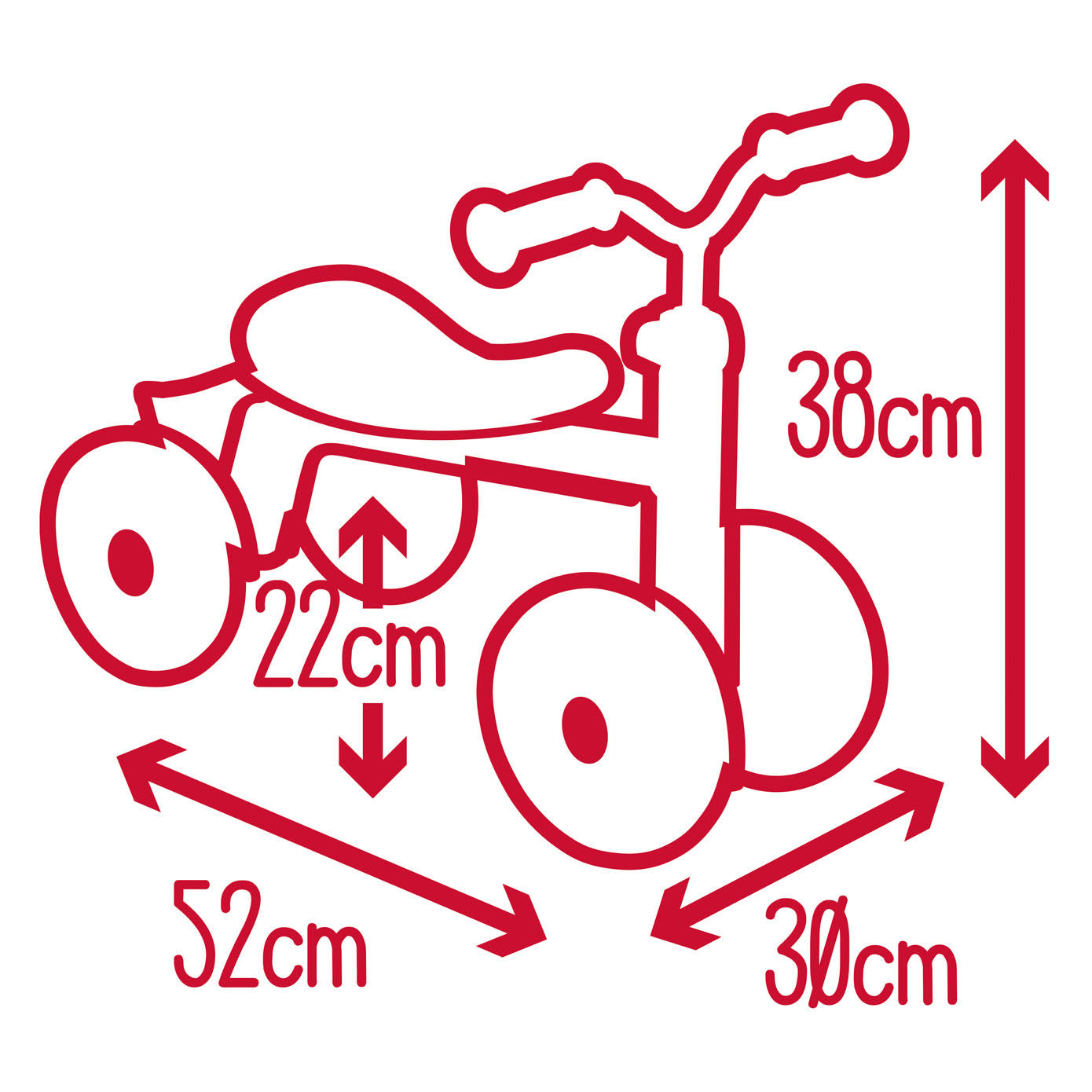 Loopfiets rookie rood
