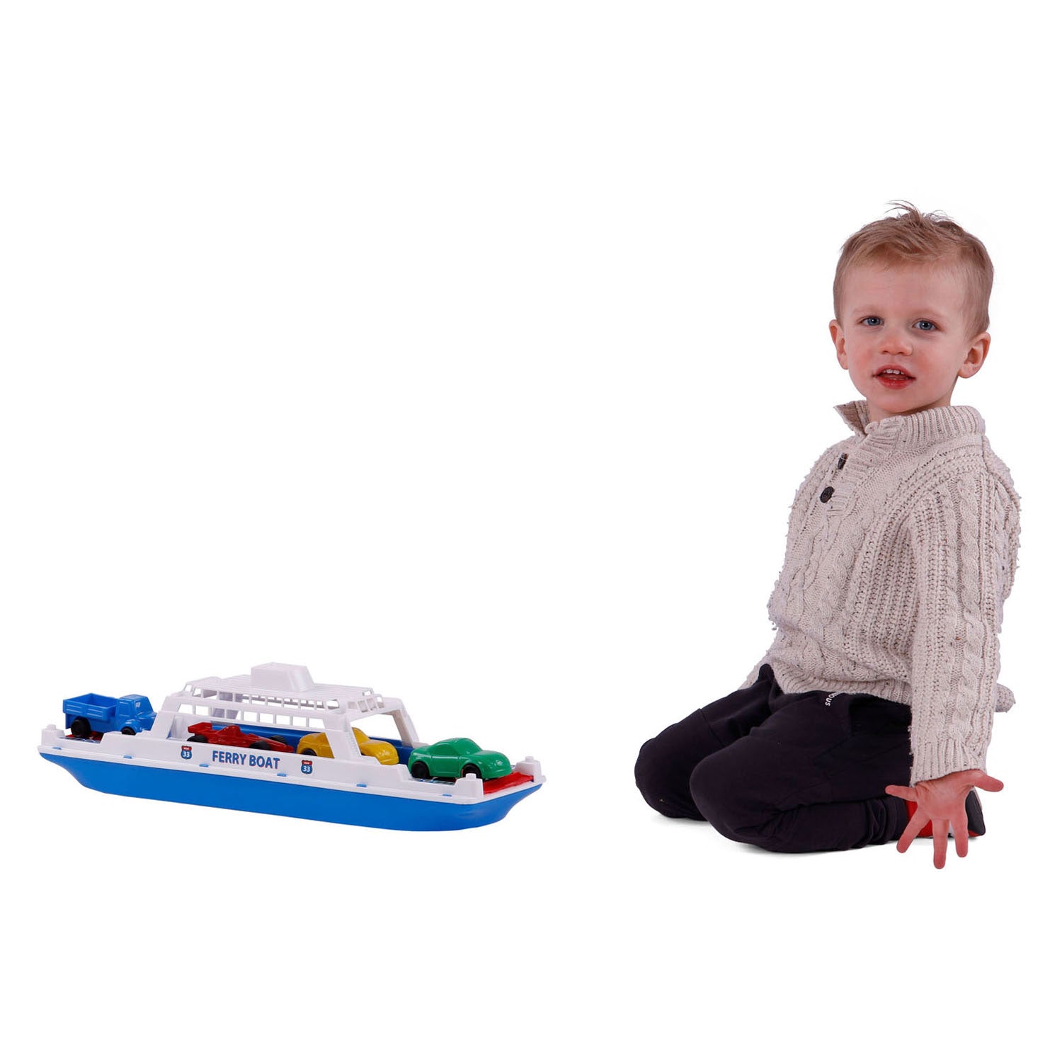Cavallino veerboot met 4 auto's, 45,5cm