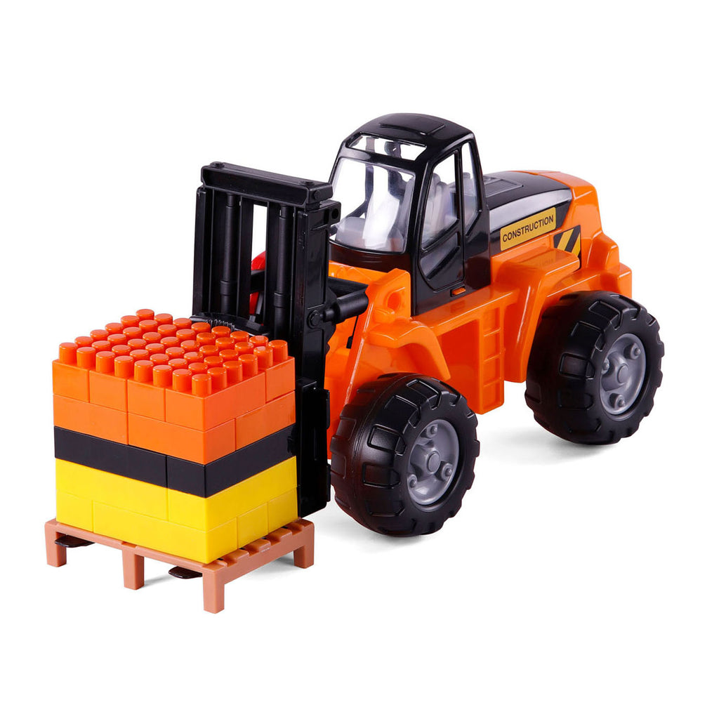 Cavallino vrachtwagen met trailer en vorkheftruck, schaal 1:16