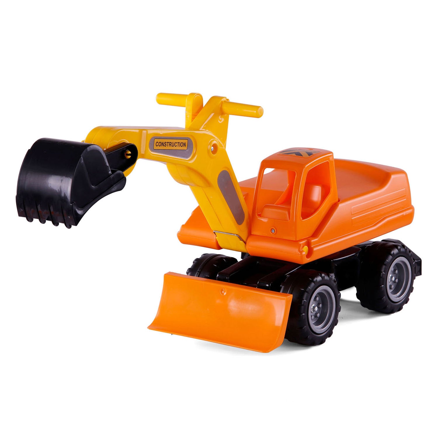 Cavallino mega graafmachine loopauto oranje, 79cm