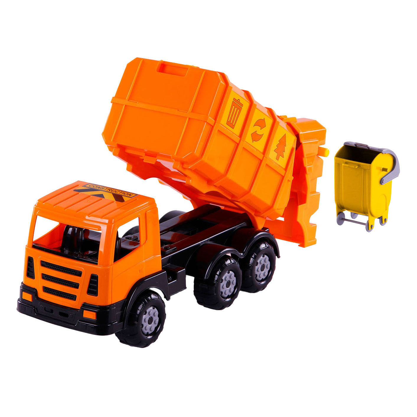 Cavallino xl vuilniswagen oranje, 42cm