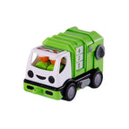 Cavallino mijn eerste vuilniswagen groen, 19cm