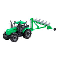 Cavallino tractor met ploeg groen, schaal 1:32