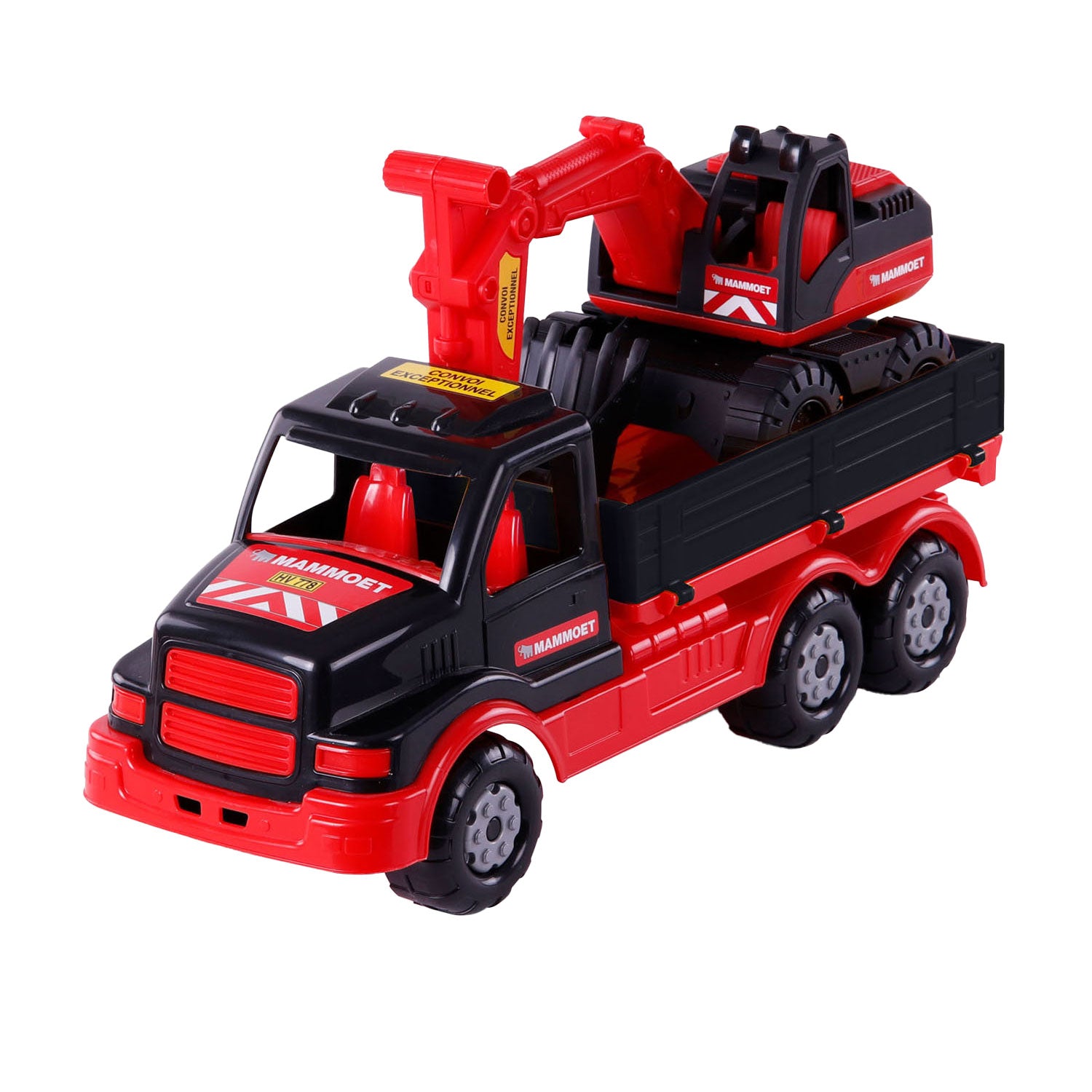 Cavallino mammoet torpedo vrachtwagen met graafmachine, 44,5cm