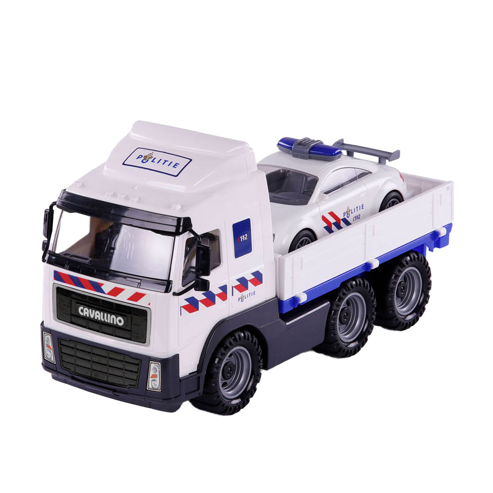 Cavallino politievrachtwagen en politieauto, schaal 1:16