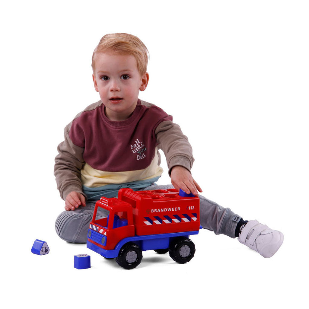 Cavallino brandweervrachtwagen vormenstoof met 6 blokken, 26cm