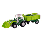 Cavallino xl tractor groen met kiep- aanhangwagen en emmerset, 9dlg.
