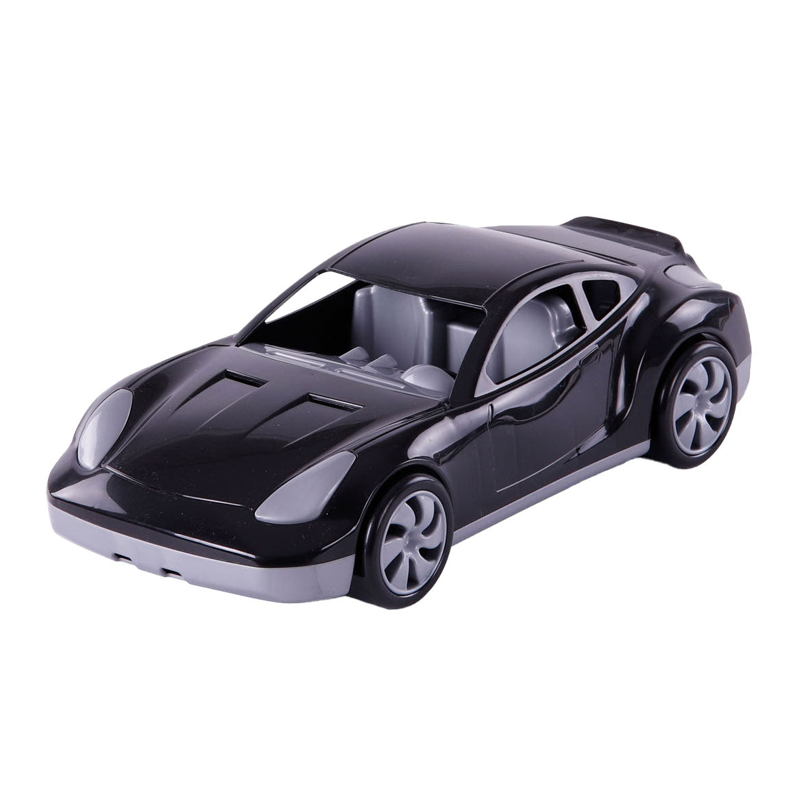 Cavallino raceauto zwart, 36cm