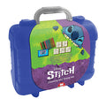 Merkloos sans marque stitch reis stempel- en kleurkoffer