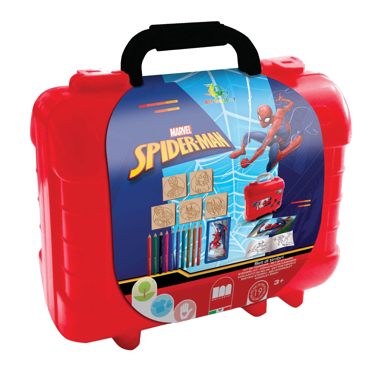 Spider-man spiderman reis stempel- en kleurkoffer
