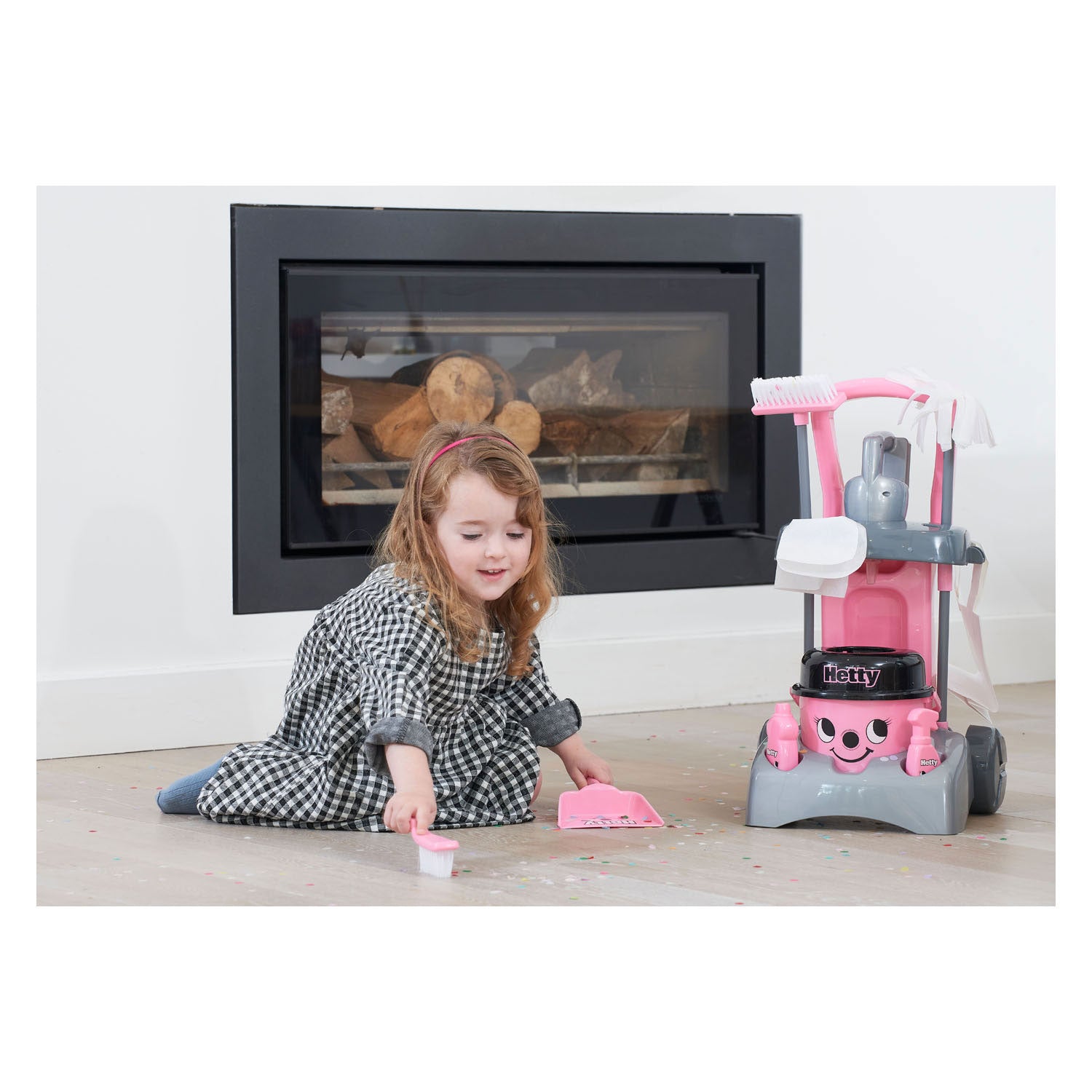 casdon casdon schoonmaak trolley hetty deluxe speelset