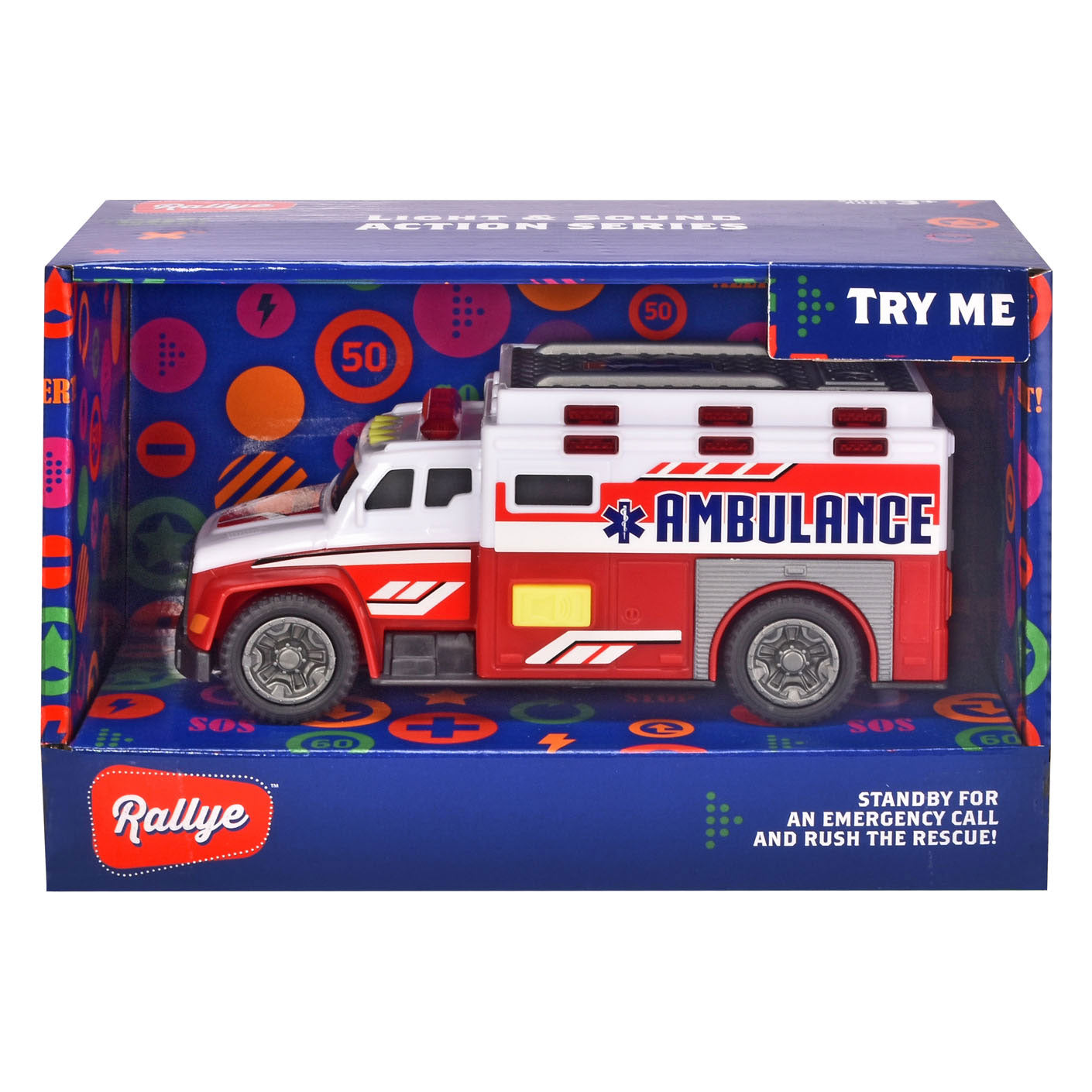 Dickie ambulance auto met licht en geluid