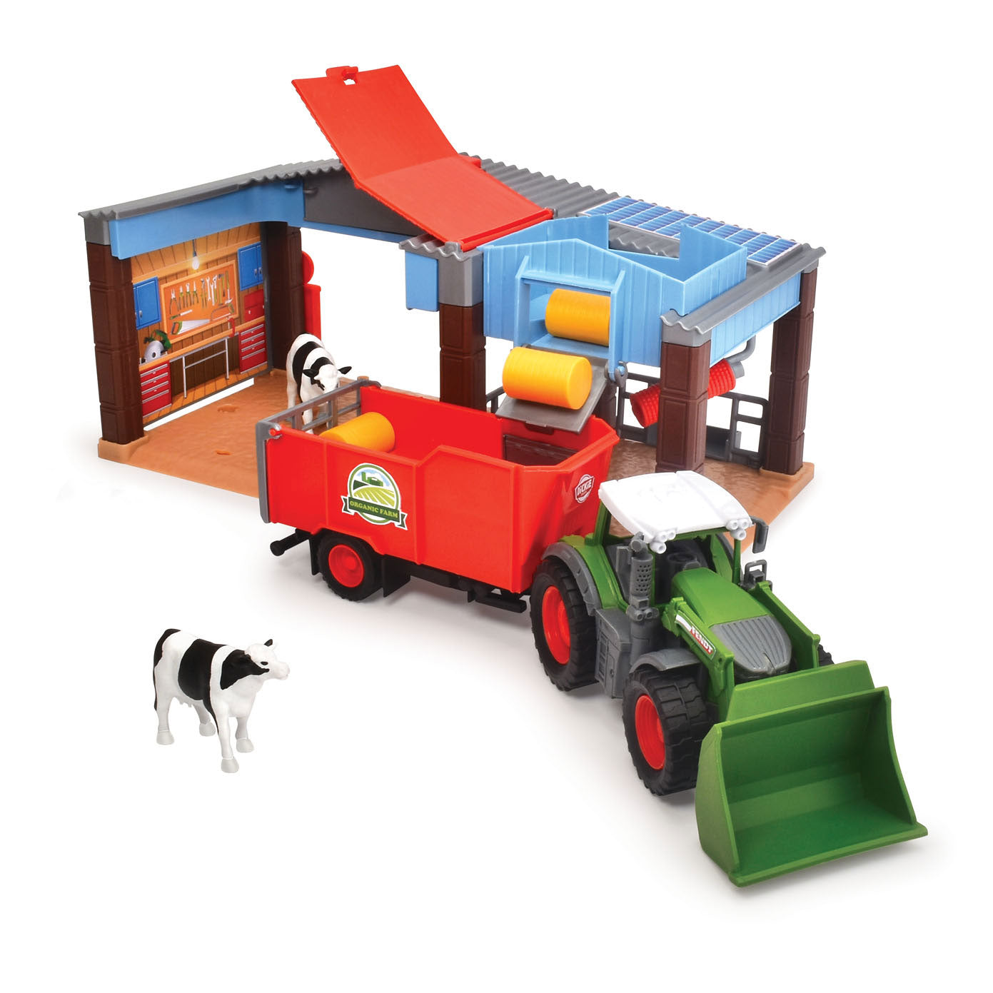 Dickie boerderij en fendt tractor speelset