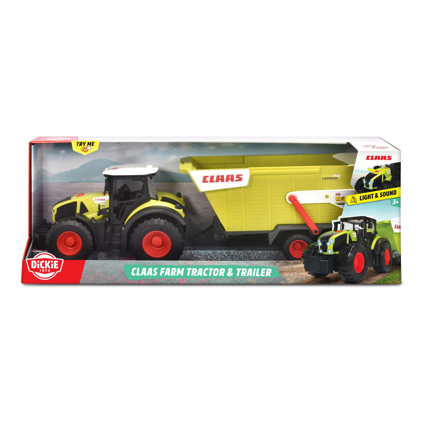 Dickie claas tractor met kieptrailer