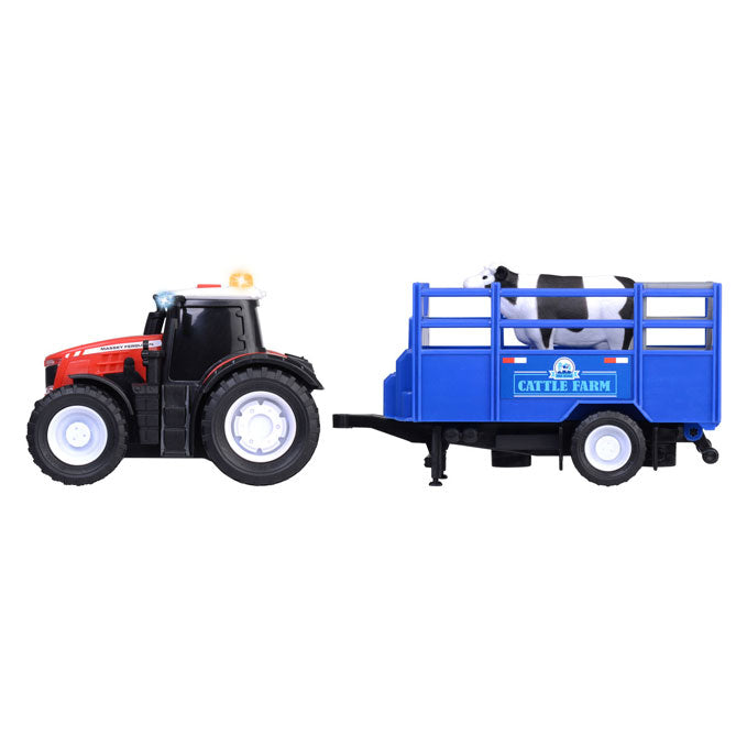 dickie massey ferguson tractor met dierentrailer